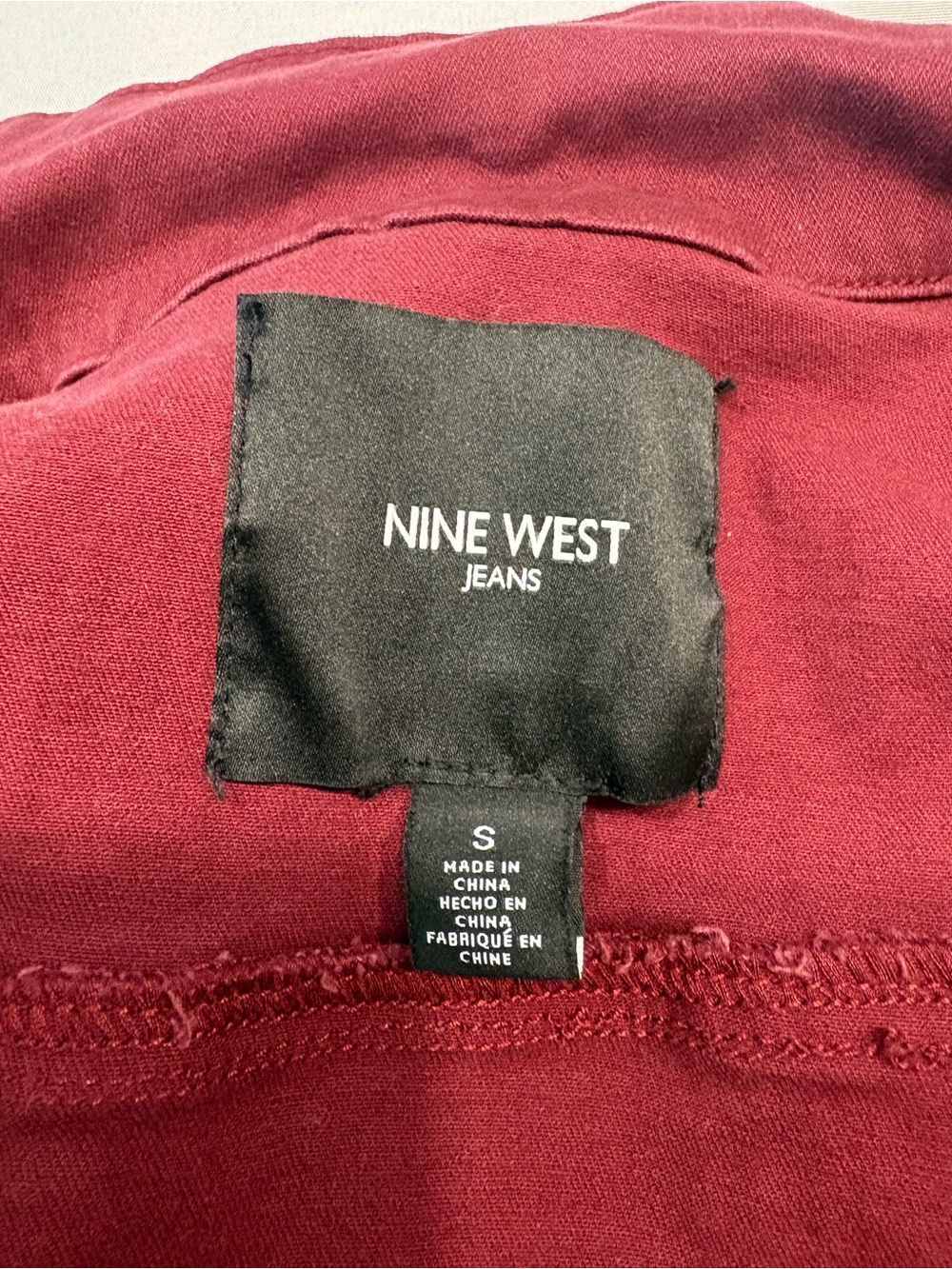 Nine West Raspberry Red Denim Jacket - Picture 2 of 9
